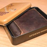 Portafogli in pelle Fossil con scatola