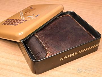 Portafogli in pelle Fossil con scatola