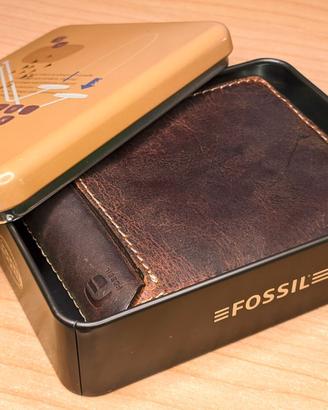 Portafogli in pelle Fossil con scatola