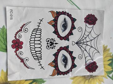 Trucco makeup halloween teschio gotico cosplay