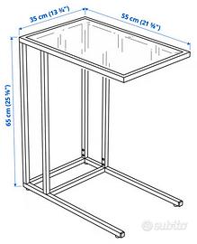 Tavolino VITTSJÖ  ikea , da divano/pc portatile