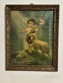 Foto San Giovanni Battista con cornice decorativa