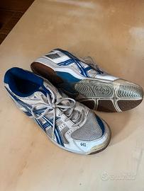 Asics bianche blu pallavolo 43 e mezzo