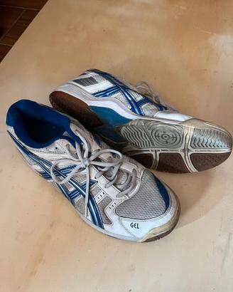 Asics bianche blu pallavolo 43 e mezzo