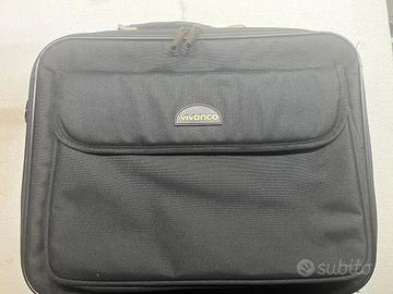 Borsa Porta PC Vivanco con Tracolla - Grigia scuro