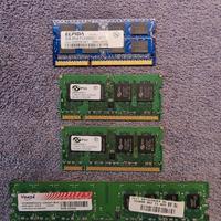 Lotto banchi ram per portatili ecc