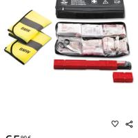 BMW kit emergenza con triangolo e 2 gilet, Nuovo 