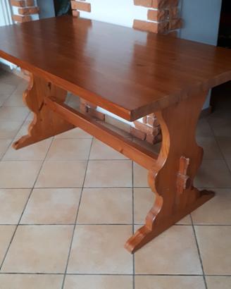 Tavolo tipo fratino legno massiccio color miele 