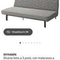 Divano letto matrimoniale IKEA apertura a libro
