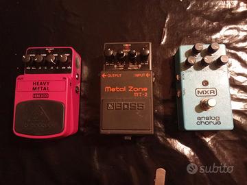 Tris pedali Boss Beringher MXR