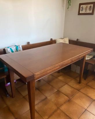 Tavolo cucina allungabile legno massello 150x80