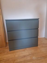 cassettiera verde 