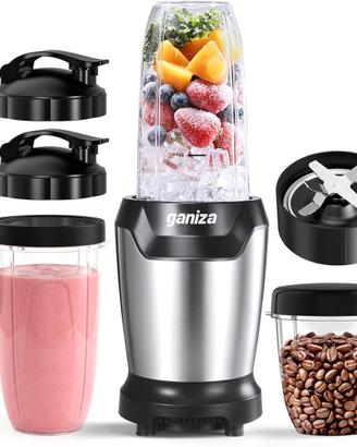 Ganiza Frullatore, 1300W, con 3 tazze portatili