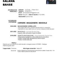 Corriere - Magazziniere - Manovale