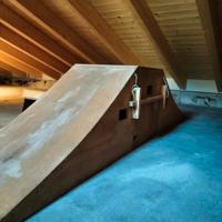 rampa artigianale in legno ad incastro 