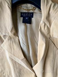 Trench giallo sanape Gucci