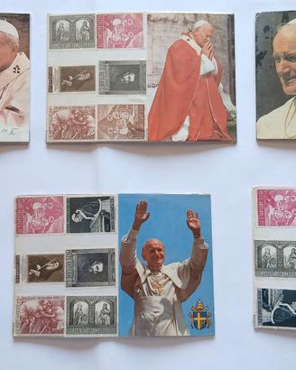 SOUVENIR VATICANO PAPA E FRANCOBOLLI ANNI '60