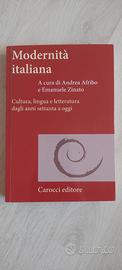 Libro universitario Modernità italiana