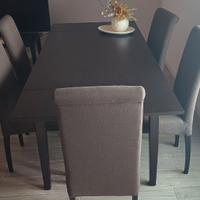 TAVOLO IN LEGNO CALLIGARIS  ALLUNGABILE  + 6 POLT