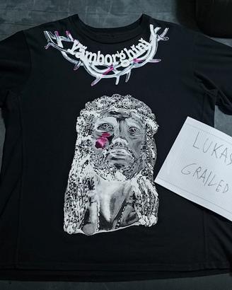 Maglietta Vlone "Yamborghini Jesus" nera