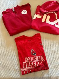 Box red 2 felpe + t shirt