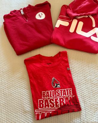 Box red 2 felpe + t shirt