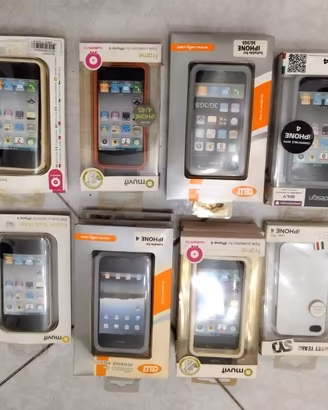 Lotto cover iPhone 3/4 nuovi sigillati Celly Muvit