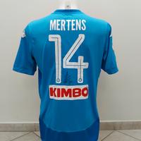 SSC Napoli maglia calcio Mertens 14 autografata 