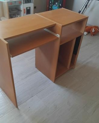 Scrivania porta PC e stampante 
