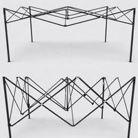 Struttura gazebo 3x3 in metallo