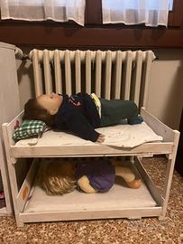Letto a castello e atmadio per bambole