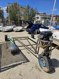 Carrello da cantiere INOX motorizzato