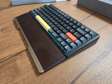 NuPhy Halo75 V2 + Palm Rest Walnut + Cavo Aviator