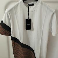 T-Shirt Fendi uomo bianca taglia S.