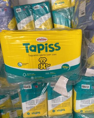 100 tappetini assorbenti 60x90 per cani con adesiv