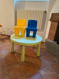 tavolo con due sedie