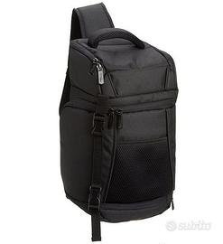 Zaino monospalla per fotocamere, colore: Nero