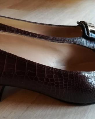 scarpe in rettile Ferragamo piu' portafoglio