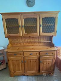 Vetrina in legno vintage