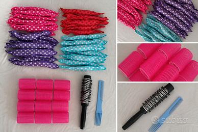 Set accessori capelli con bigodi e flexy rods