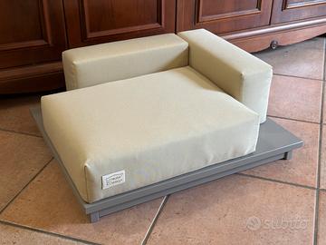 Cuccia cani/gatti tortora - cuscini sfoderabili