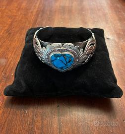 Bracciale in Argento con pietra turchese