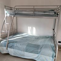 Letto a soppalco castello  Ikea Svarta