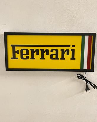 Insegna luminosa Ferrari