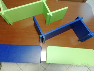 Sedia altezza regolabile più tavolo  più mensole 