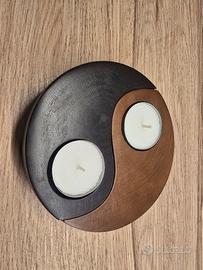 Portalumini Yin Yang in Legno - Set Design Zen col