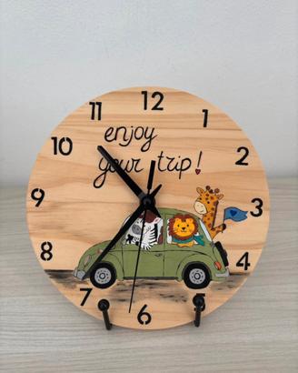 Orologio cameretta dipinto a mano