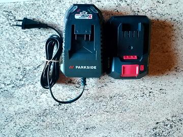 Batteria e caricabatterie Parkside 20V nuovo