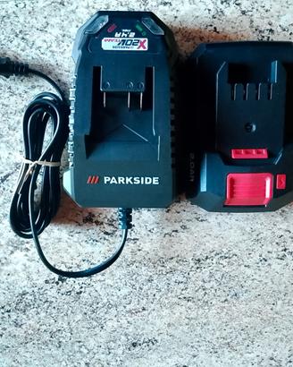 Batteria e caricabatterie Parkside 20V nuovo