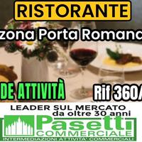 In zona Porta Romana, RISTORANTE con dehor